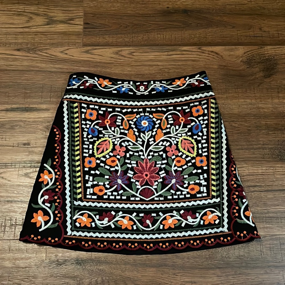 Lulu’s Embroidered Mini Skirt